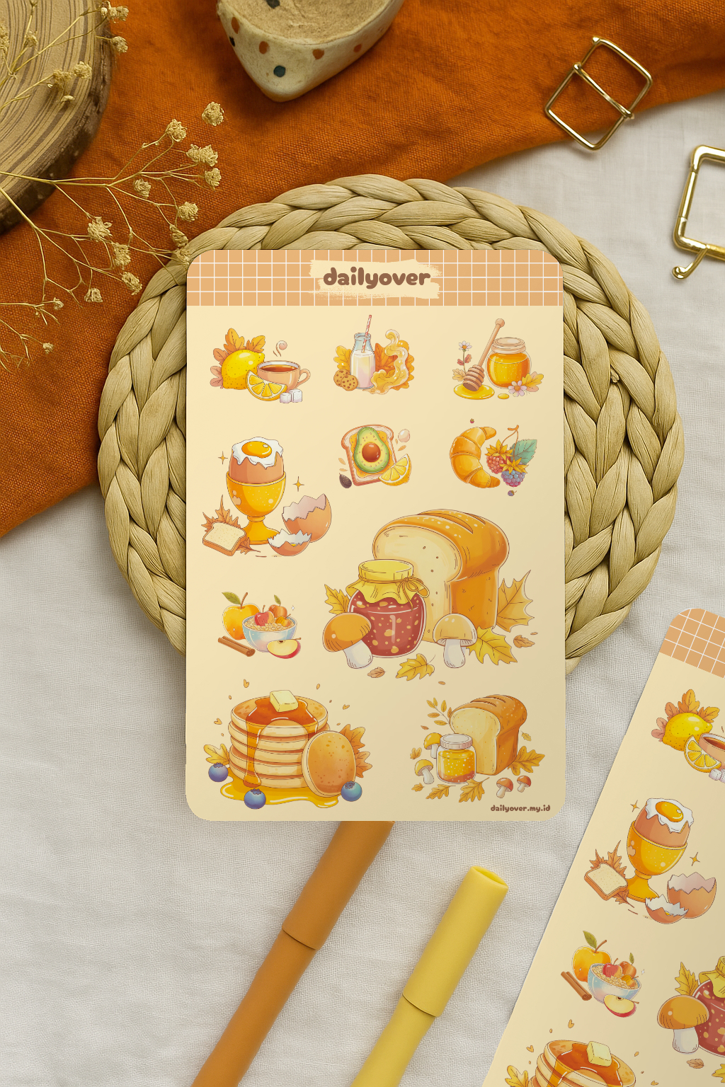 Cozy Breakfast Digital Sticker Pack – 10 Warm & Wholesome Designs - View 3